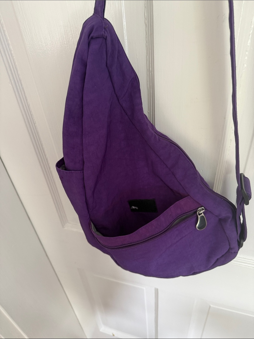 Healthy Back Bag Purple Sling Crossbody Bag - Casual Everyday Style - Picture 3 of 6